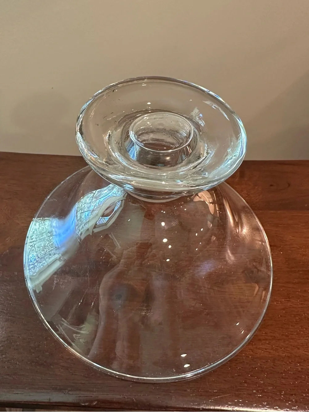 Glass, footed serving bowl • serveware